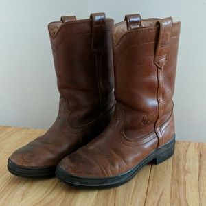 Women's leather ariat boots